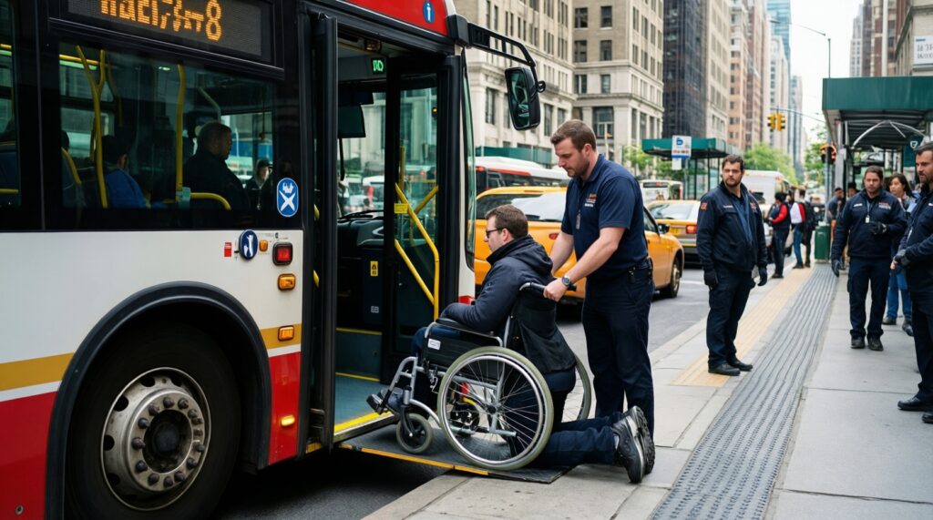 Инклюзивный транспорт: низкопольный подвижной состав и доступность станций - иллюстрация