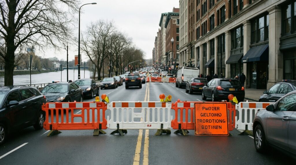 Крупные перекрытия и ограничения движения в городе: где и когда будет сложнее проехать - иллюстрация