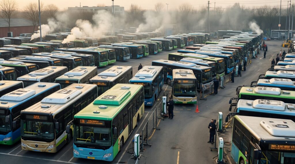 Экология и транспорт: как обновление парка снижает шум и выбросы - иллюстрация