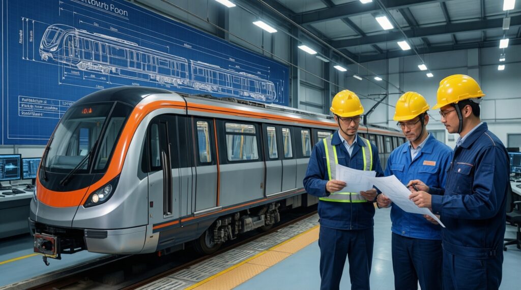 Обновление подвижного состава: новые поезда метро и вагоны на городских линиях - иллюстрация