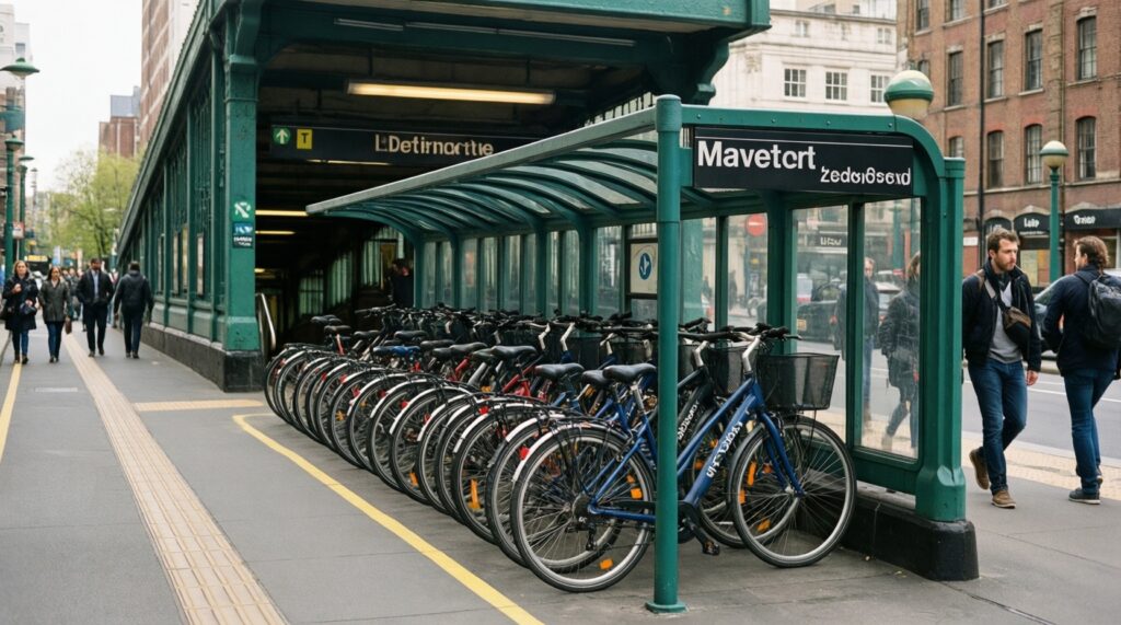 Планы по развитию велоинфраструктуры: новые велополосы и велопарковки у станций - иллюстрация