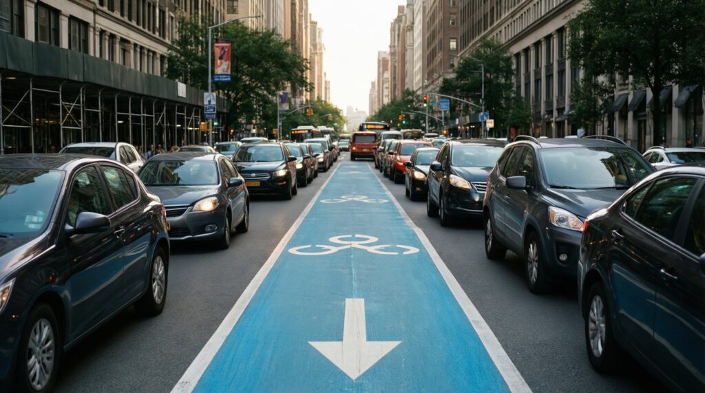 Выделенные полосы для общественного транспорта: где появятся и как повлияют на пробки - иллюстрация