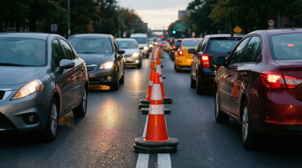 Новые ограничения движения из‑за строек: карты перекрытий и советы по объезду - иллюстрация