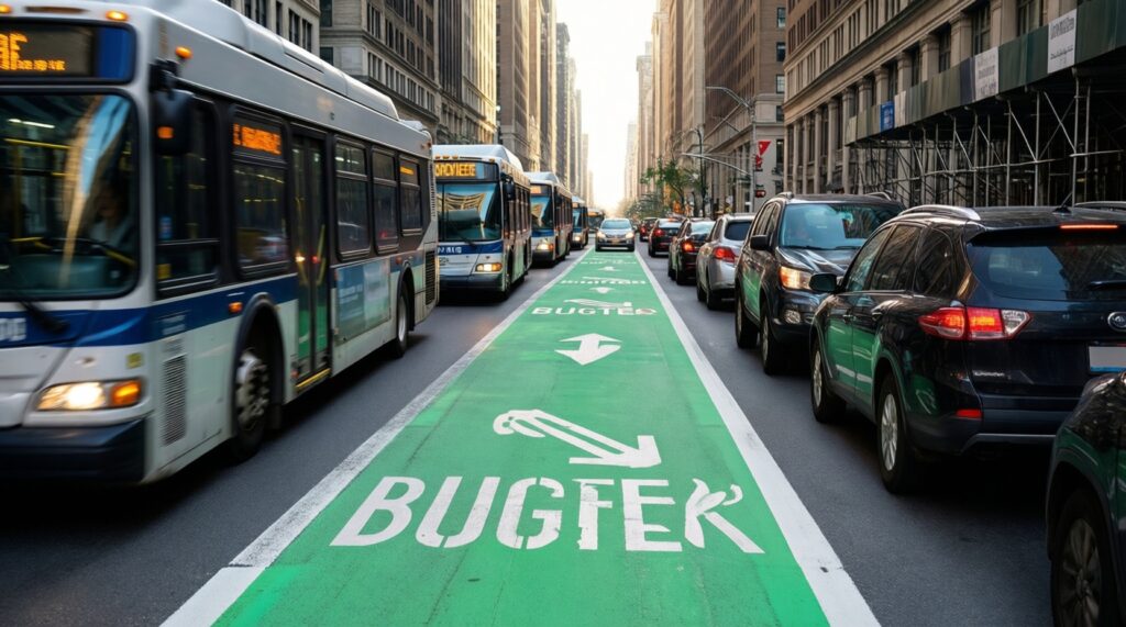 Выделенные полосы для общественного транспорта: где появятся новые и как это влияет на пробки - иллюстрация