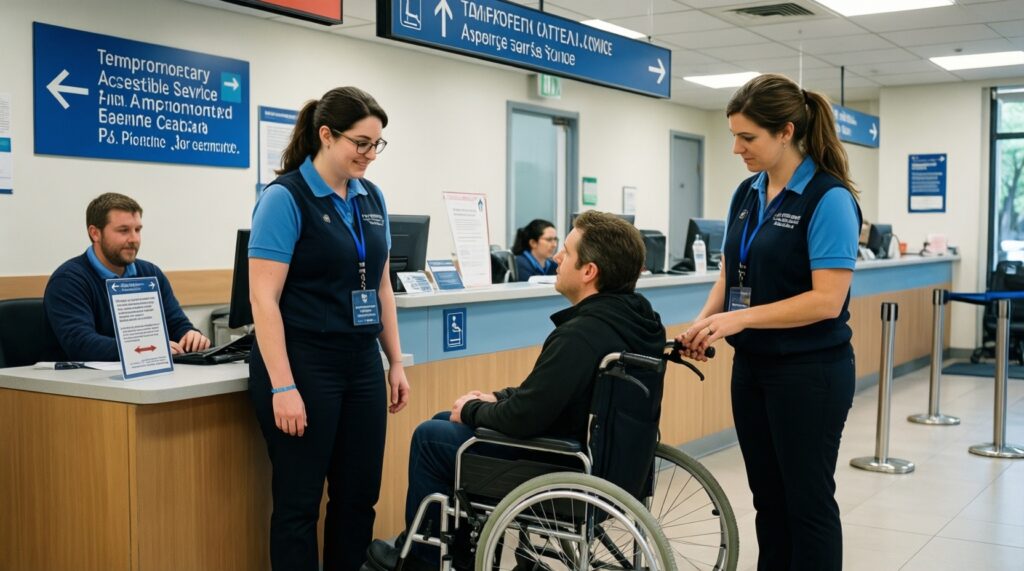 Безбарьерная среда: новые лифты, пандусы и навигация для маломобильных - иллюстрация