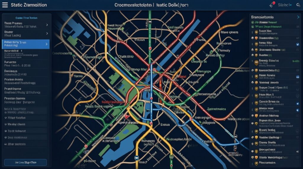 Цифровые сервисы транспорта: обновления приложений, навигация, прогноз прибытия и полезные функции - иллюстрация